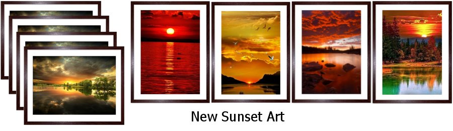 New Sunset Art Framed Prints